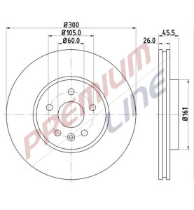 T24_COPPIA DISCHI FRENO DIAM 300 VENTILATO