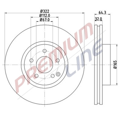 T24_COPPIA DISCHI FRENO DIAM 322 VENTILATO