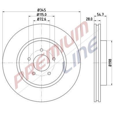 T24_COPPIA DISCHI FRENO DIAM 345 VENTILATO OE 4779197AB