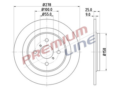 T24_COPPIA DISCHI FRENO DIAM 278 PIENO OE 424310D060