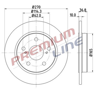 T24_COPPIA DISCHI FRENO DIAM 270 PIENO OE 4243102180