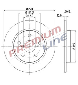 T24_COPPIA DISCHI FRENO DIAM 270 PIENO OE 4243102180