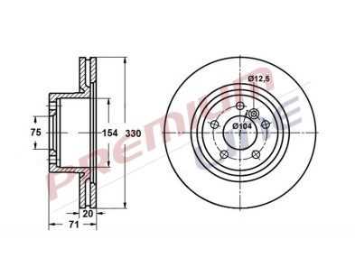 T24_COPPIA DISCHI FRENO DIAM 330 VENTILATO