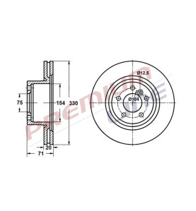 T24_COPPIA DISCHI FRENO DIAM 330 VENTILATO