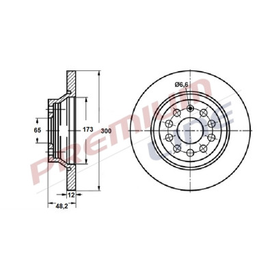 T24_COPPIA DISCHI FRENO DIAM 300 PIENO