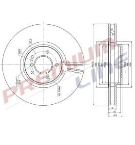 T24_COPPIA DISCHI FRENO DIAM 364/8 VENTILATO