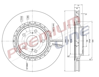 T24_COPPIA DISCHI FRENO DIAM 328 VENTILATO