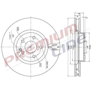 T24_COPPIA DISCHI FRENO DIAM 330 VENTILATO