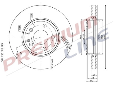 T24_COPPIA DISCHI FRENO DIAM 295 VENTILATO