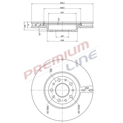 T24_COPPIA DISCHI FRENO DIAM 281 VENTILATO