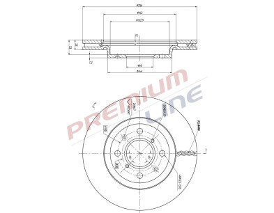 T24_COPPIA DISCHI FRENO DIAM 256 VENTILATO