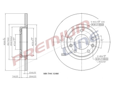 T24_COPPIA DISCHI FRENO DIAM 268 PIENO