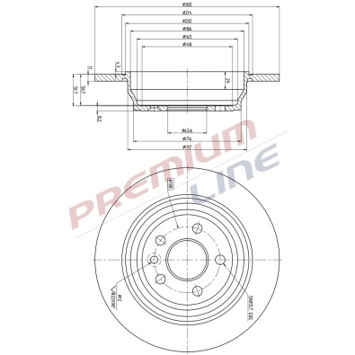 T24_COPPIA DISCHI FRENO DIAM 302 PIENO