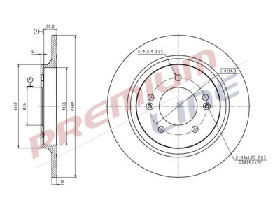 T24_COPPIA DISCHI FRENO DIAM 284 PIENO