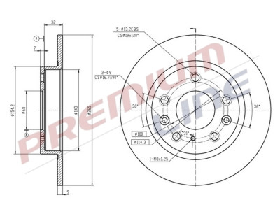 T24_COPPIA DISCHI FRENO DIAM 265 PIENO