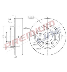 T24_COPPIA DISCHI FRENO DIAM 265 PIENO