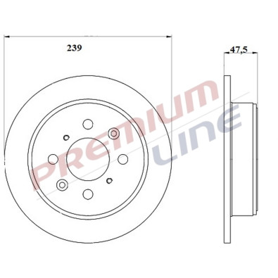 T24_COPPIA DISCHI FRENO DIAM 239 PIENO OE 42510SR3A11