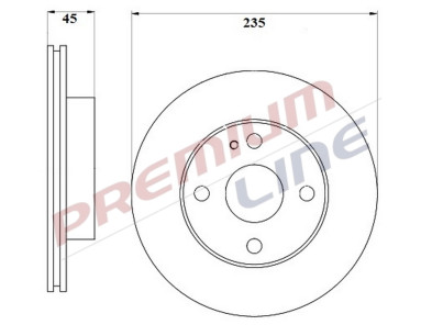 T24_COPPIA DISCHI FRENO DIAM 235 VENTILATO OE NA013325X