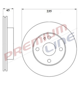 T24_COPPIA DISCHI FRENO DIAM 235 VENTILATO OE NA013325X