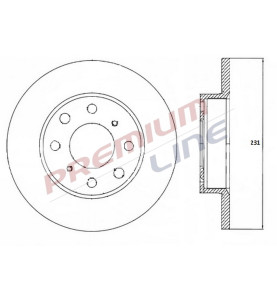 T24_COPPIA DISCHI FRENO DIAM 231 PIENO