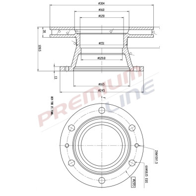 T24_COPPIA DISCHI FRENO DIAM 304 VENTILATO