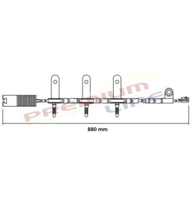 T24_SEGNALATORE DI USURA MM 880(1PZ)