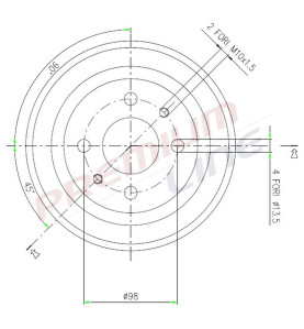 T24_TAMBURO FRENO POST  DIAM 185