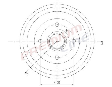 T24_TAMBURO FRENO POST  DIAM 203