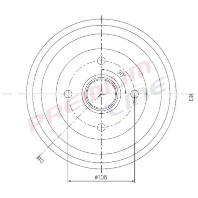 T24_TAMBURO FRENO POST  DIAM 203
