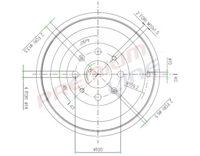 T24_TAMBURO FRENO POST  DIAM 228/3