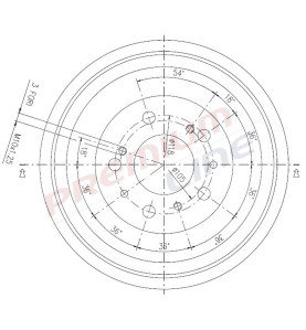 T24_TAMBURO FRENO POST  DIAM 254