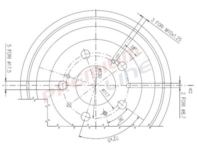 T24_TAMBURO FRENO POST DIAM 254