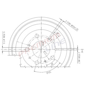T24_TAMBURO FRENO POST  DIAM 254