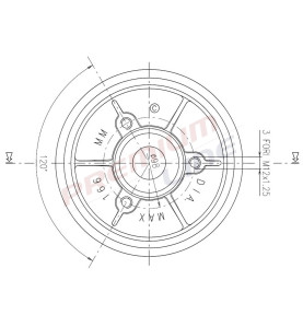 T24_TAMBURO FRENO POST  DIAM 165