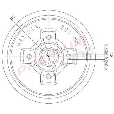 T24_TAMBURO FRENO POST DIAM 200