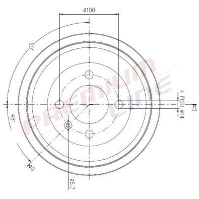 T24_TAMBURO FRENO POST DIAM 200