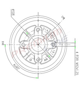 T24_TAMBURO FRENO POST  DIAM 180