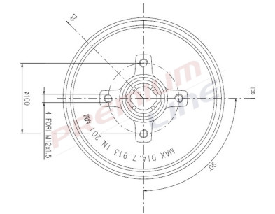 T24_TAMBURO FRENO POST DIAM 200