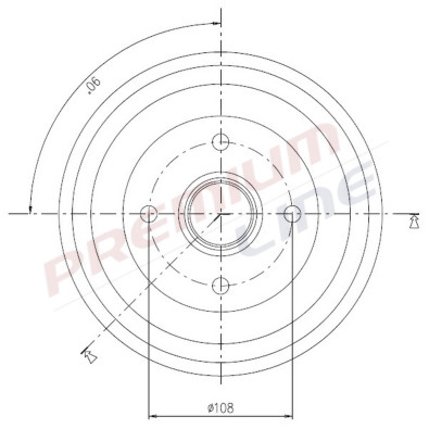 T24_TAMBURO FRENO POST  DIAM 203