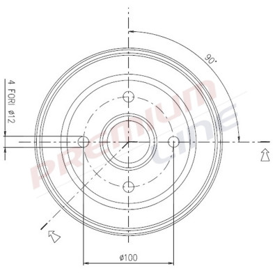 T24_TAMBURO FRENO POST  DIAM 180