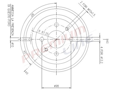 T24_TAMBURO FRENO POST DIA 185/5
