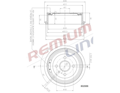 T24_TAMBURO FRENO POST  DIAM 200