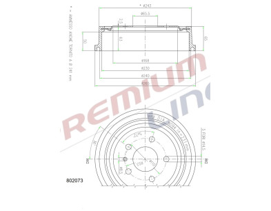 T24_TAMBURO FRENO POST  DIAM 230