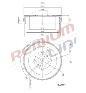 T24_TAMBURO FRENO POST  DIAM 200