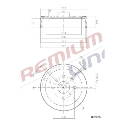 T24_TAMBURO FRENO POST  DIAM 200