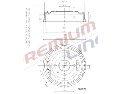 T24_TAMBURO FRENO POST  DIAM 200