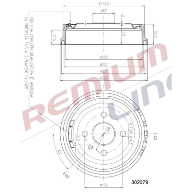T24_TAMBURO FRENO POST  DIAM 200