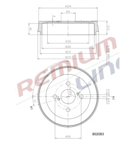 T24_TAMBURO FRENO POST  DIAM 200