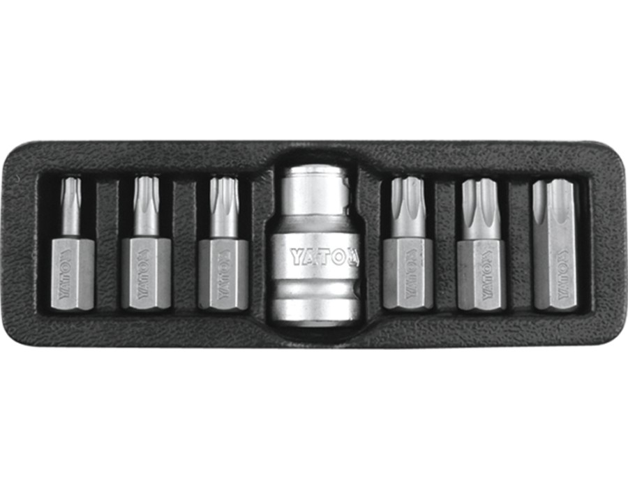 KOCWKI WKRTAKOWE TORX SECURITY, T25-T55, 7 SZT