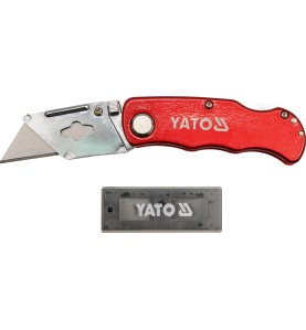 NOYK Z OSTRZEM TRAPEZOWYM + OSTRZA ZAPASOWE 61X33 MM